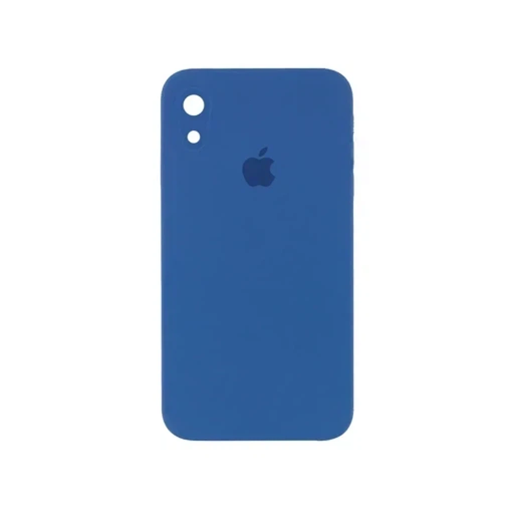Чехол Silicone Case с закрытым низом и защитой камеры для Iphone XR